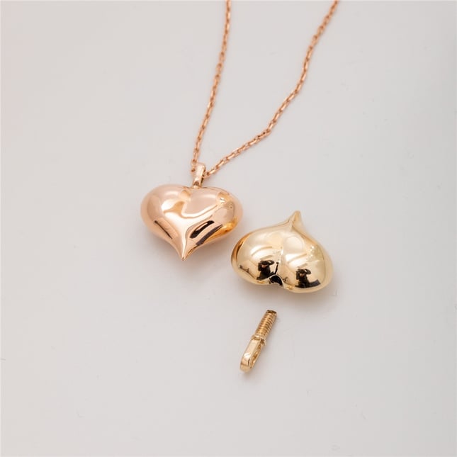 Cremation Heart Star Infinity Zodiac Engraved Solid Gold Charm
