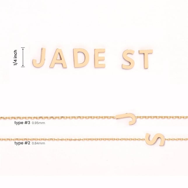 Sideways Initial Zodiac Solid Gold Necklace
