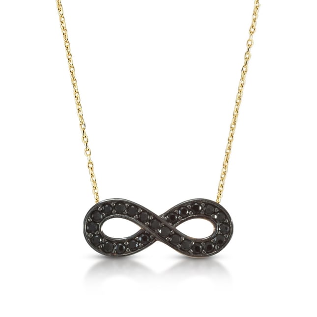Infinity Solid Gold Necklace