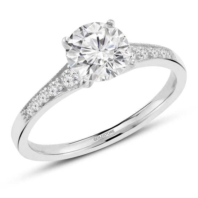 Solitaire Solid Gold Ring