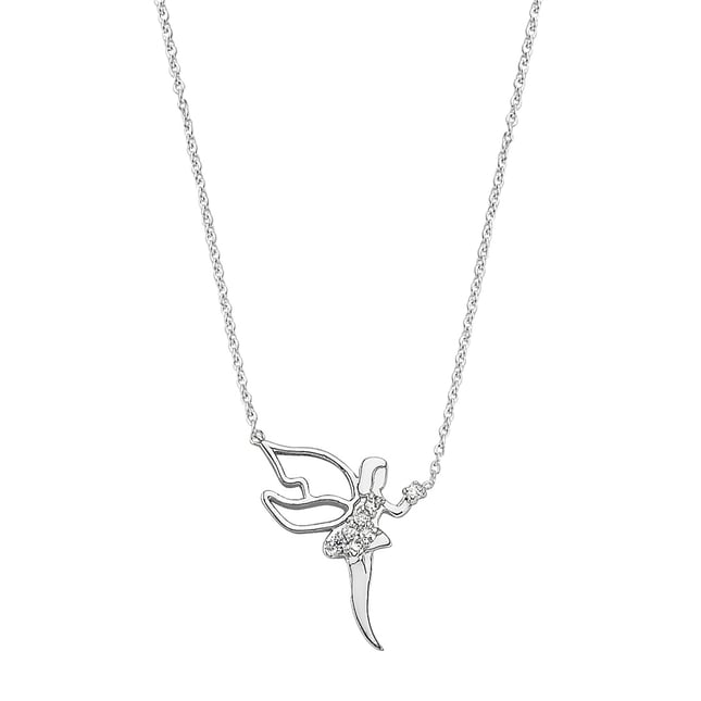 0.04 Ct Diamond Fairy Solid Gold Necklace