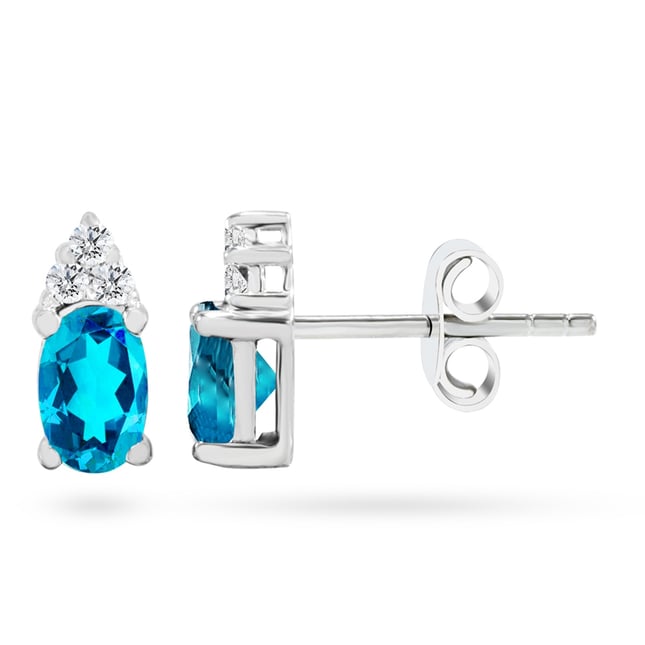 Goldstore-URL 0.1 ct. Pırlanta Klasik Küpe