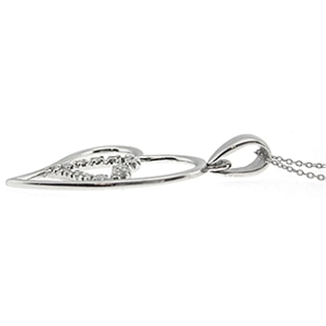 0.11 Ct Diamond Heart Solid Gold Necklace