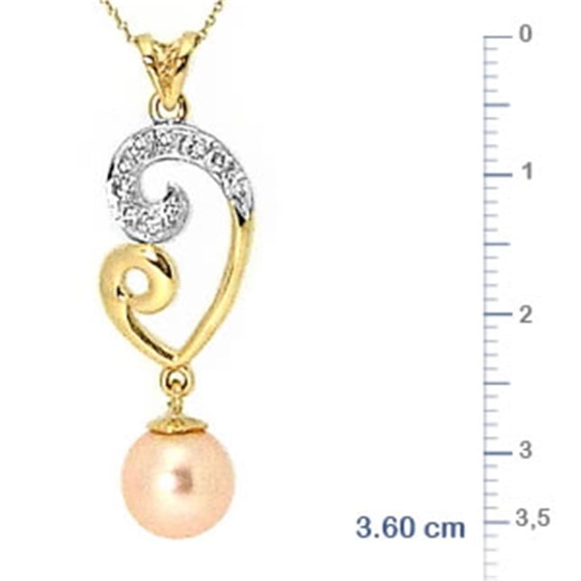 0.18 Ct Diamond Heart Solid Gold Necklace