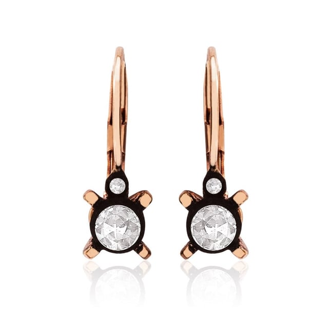 Goldstore-URL 0.32 ct. Pırlanta Klasik Tektaş Küpe