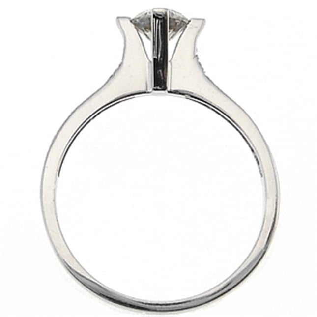 0.63 Ct Diamond Solitaire Solid Gold Ring