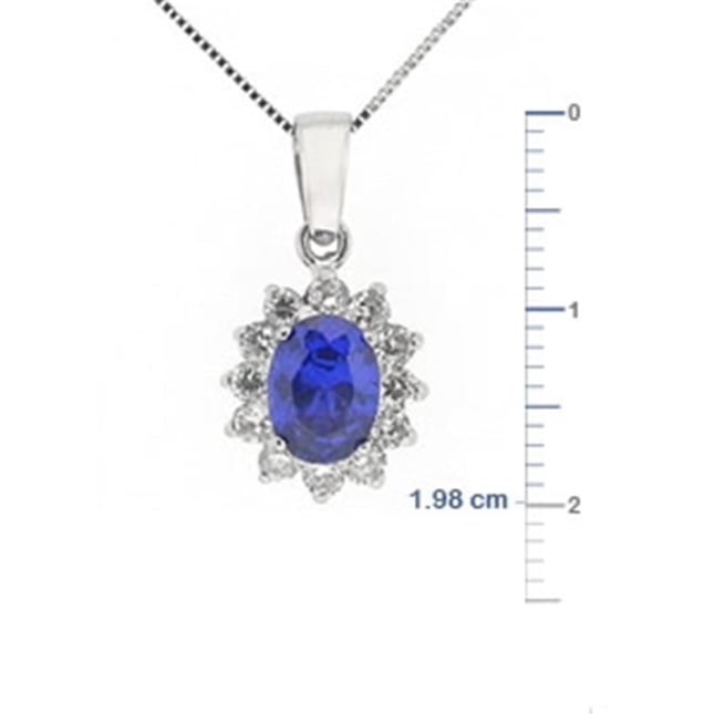 Oval Halo Solid Gold Necklace