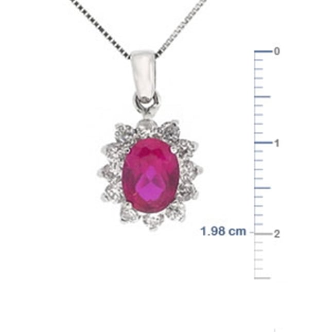 Oval Halo Cluster Solid Gold Necklace