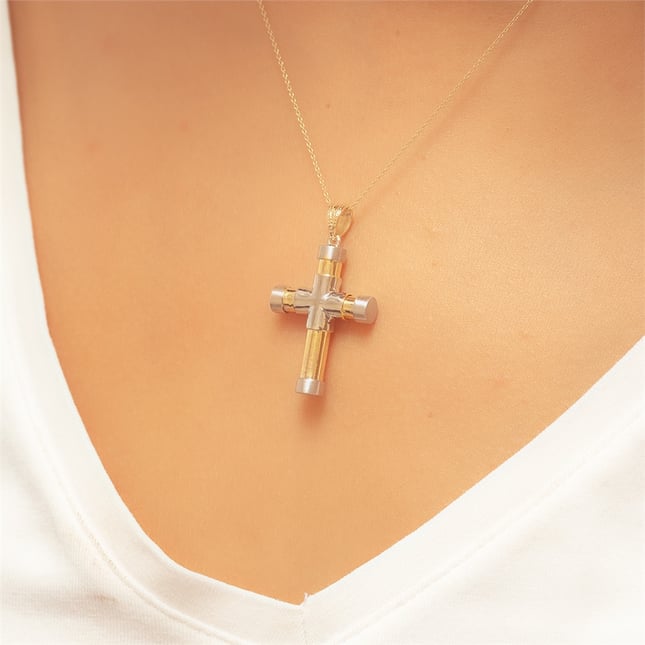 Cross Solid Gold Necklace
