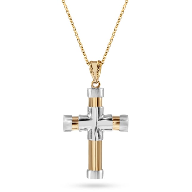 Cross Solid Gold Necklace