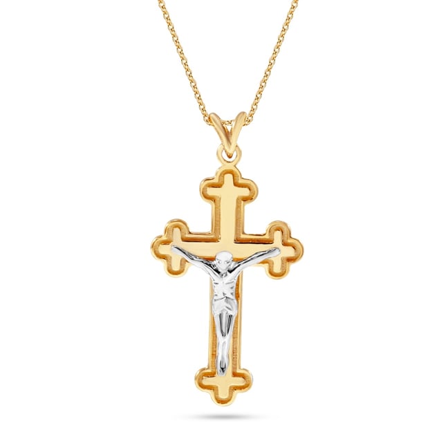 Cross Solid Gold Necklace