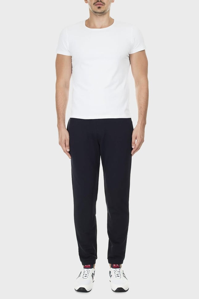 Armani Exchange Erkek Dokuma Kumaş  Normal Bel  Düz Model Lacivert Pantolon 8NZP82 ZJH3Z-1510