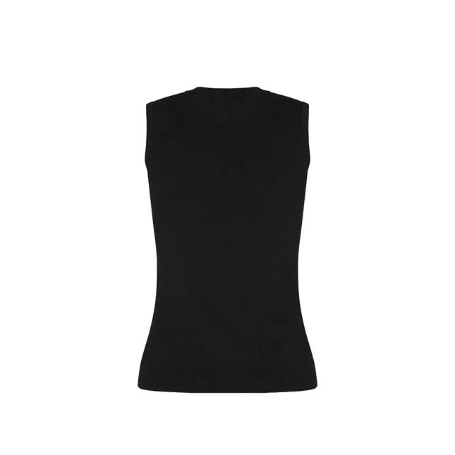 Armani Exchange Kadın Normal Kalıp AX Logo İşlemeli Yuvarlak Yakalı Siyah Atlet XW001448 AF10352-UC001
