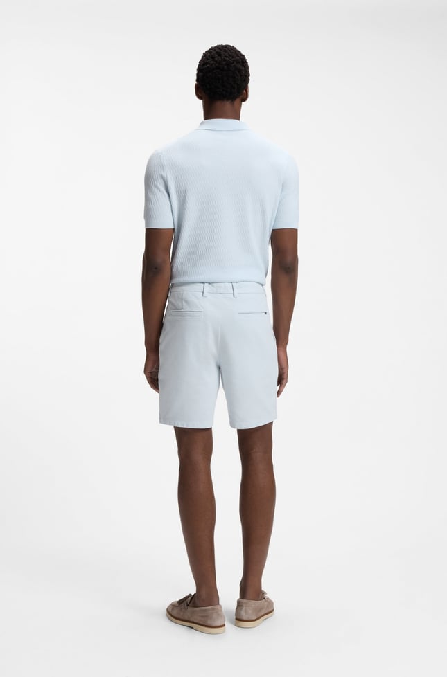 BOSS Erkek Regular Fit Normal Bel Pamuklu Açık Mavi Şort 50555859-499