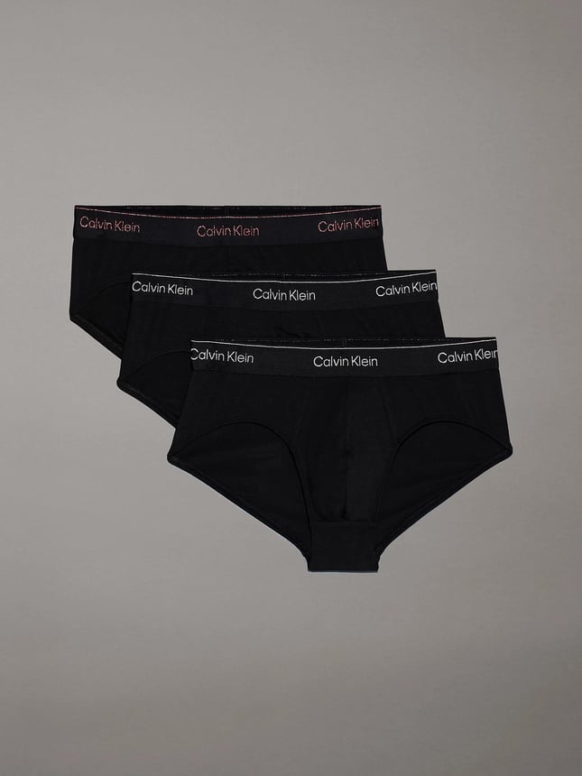 Calvin Klein Calvin Kleın Erkek 3'lü Şerit Bantlı Renkli Siyah Külot 000NB4075A-Q6A
