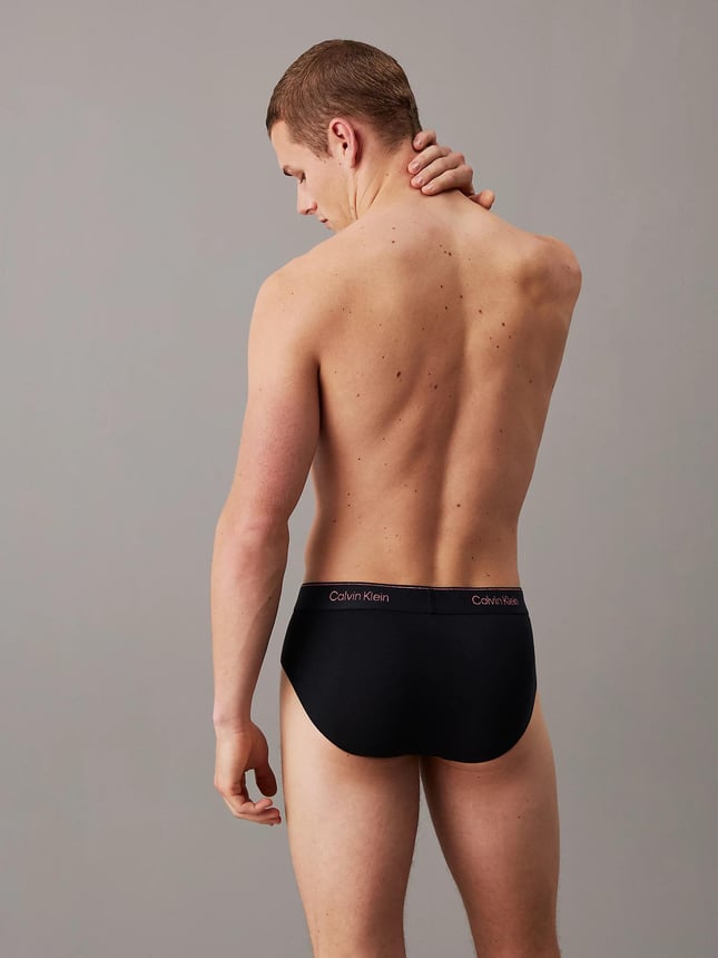 Calvin Klein Erkek 3lü Şerit Bantlı Renkli Siyah Külot 000NB4075A-Q6A