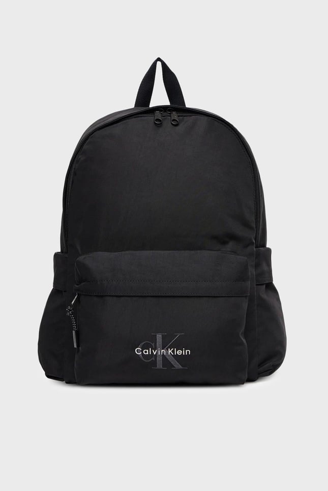 Calvin Klein Calvin Klein Erkek Ayarlanabilir Askılı Fermuarlı Ön Cepli Logolu Siyah Sırt Çantası LV04D3114G-UB1