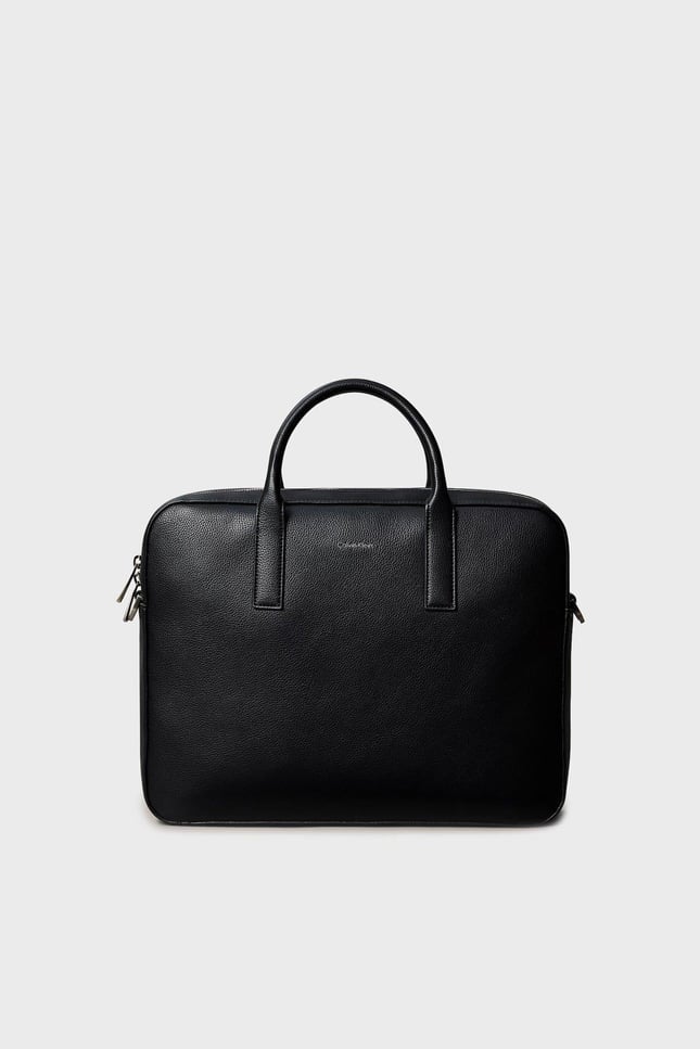 Calvin Klein Calvin Klein Erkek Çıkarılabilir ve Ayarlanabilir Askılı Fermuarlı Siyah Laptop & Evrak Çantası LV04D3157G-UB1