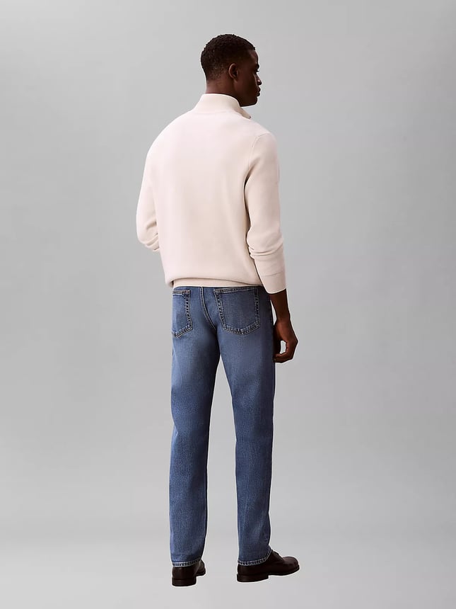 Calvin Klein Erkek Denim Normal Belli Düz Model Günlük Kullanım Mavi Jeans LV04RF940G-3YF