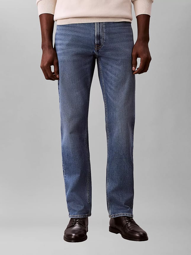 Calvin Klein Erkek Denim Normal Belli Düz Model Günlük Kullanım Mavi Jeans LV04RF940G-3YF