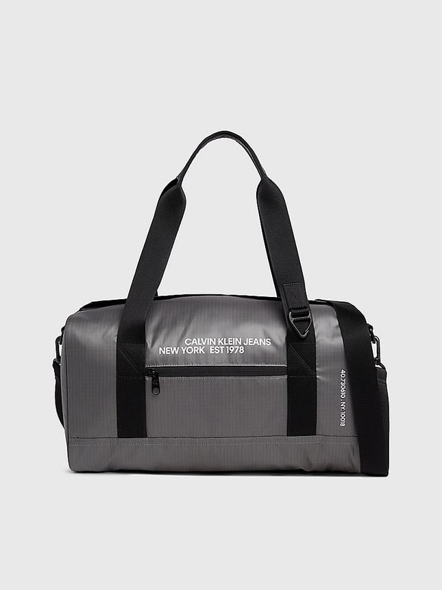 Calvin Klein Calvin Kleın Erkek El Omuz Askılı Ayarlanabilir Marka Logolu Gri Valiz & Bavul K50K511481-PSM