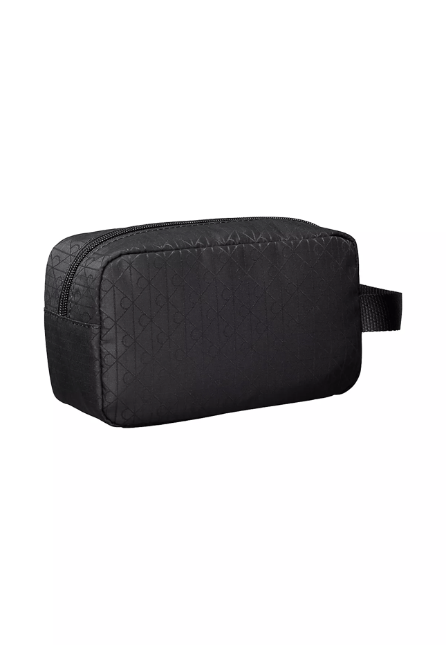 Calvin Klein Erkek Monogram CK Logolu Fermuarlı Siyah Omuz Çantası LV04D1190G-UB1