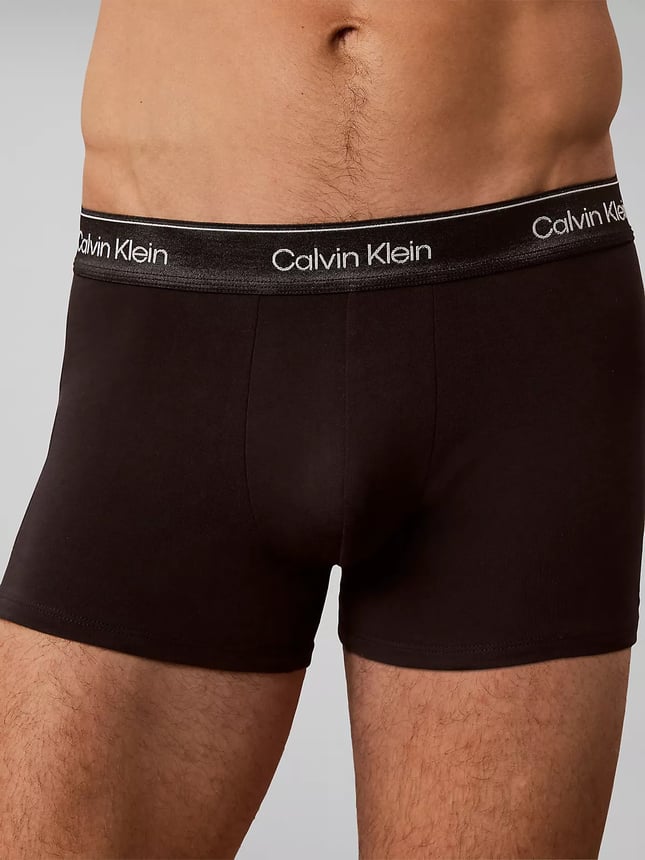 Calvin Klein Erkek Pamuklu Slim Fit Beli Elastik Bantlı 3lü Kırmızı Boxer LV00NB4575-4O4