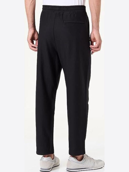 Calvin Klein Erkek Premium Havlu Kumaş Mikro Logo Detaylı Jogger Siyah Eşofman Altı LV04LH217G-UB1