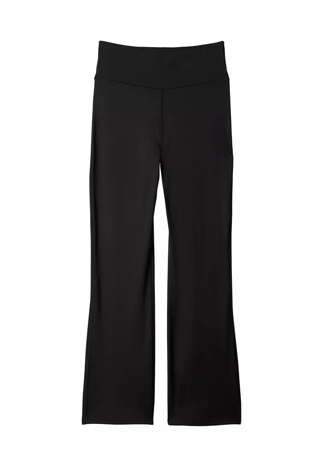 Calvin Klein Kadın Beli Lastikli Dar Kesim Geniş Paçalı Siyah Tayt LVGWS6L648-UB1