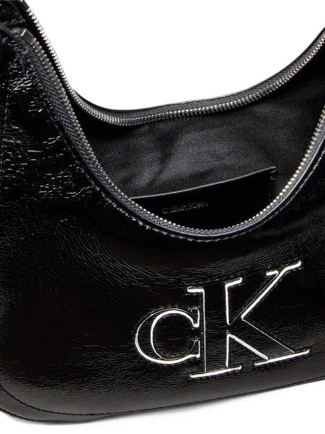 Calvin Klein Kadın CK Logo Detaylı Omuz Askılı Siyah Çanta LV04F3898G-UB1