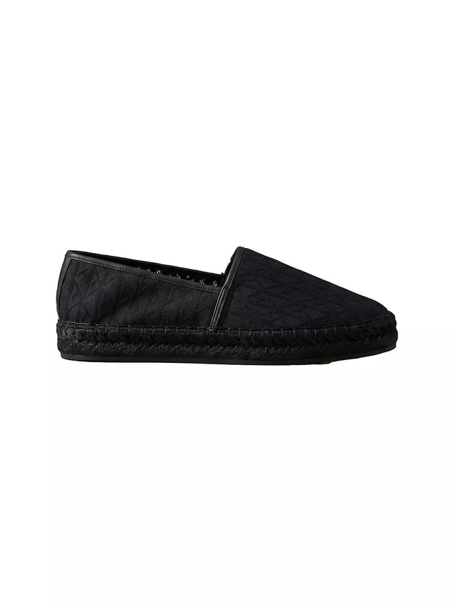 Calvin Klein Calvin Klein Kadın Dikiş Detaylı Düşük Bilekli Kanvas Siyah Espadril HW0HW03032-0GJ