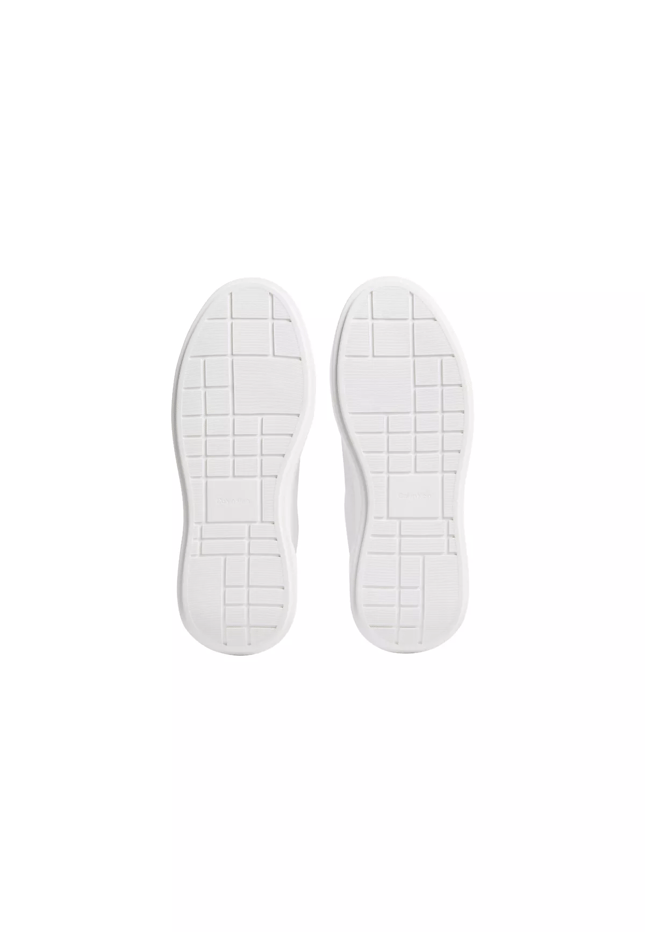 Calvin Klein Kadın Düşük Bilekli TH Logo Detaylı Deri Beyaz Sneaker HW0HW02988-05Y