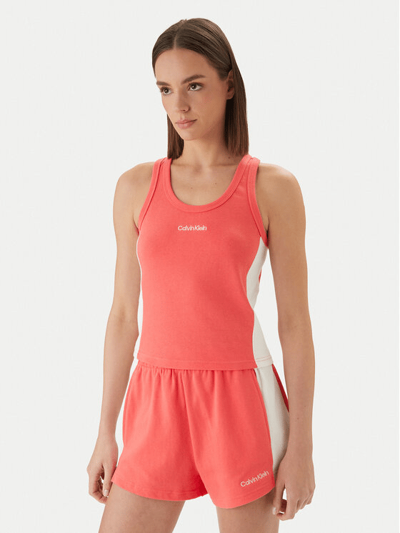 Calvin Klein Calvin Klein Kadın Pamuklu Logo Detaylı Dar Kesim Pembe Mayo LV00Q61152-XKP