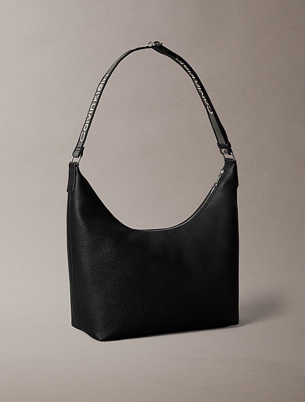 Calvin Klein Kadın Üstten Tutmalı İç Fermuar Cepli Logo Şerit Askılı Siyah Çanta LV04F3891G-UB1