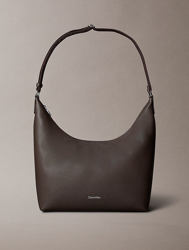 Calvin Klein Kadın Üstten Tutmalı İç Fermuar Cepli Logo Şerit Askılı Kahverengi Çanta LV04F3891G-BAL