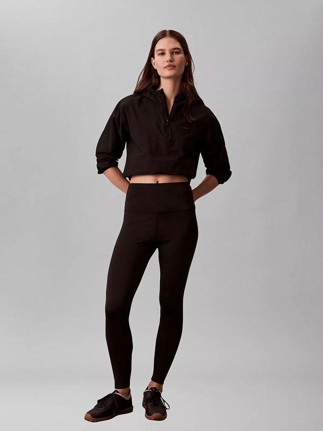 Calvin Klein Kadın Yüksek Bel Dar Kalıp Siyah Tayt LVGWS6L676-UB1