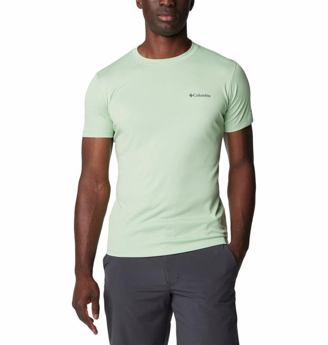 Columbia Columbia Erkek Yuvarlak Yaka Kısa Kollu Logolu Yeşil T-Shirt 1533313-349