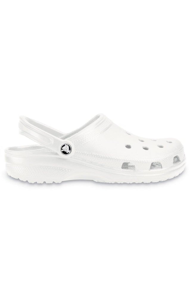 Crocs Crocs UNISEX Marka Logolu Rahat Taban Beyaz Terlik 10001-100