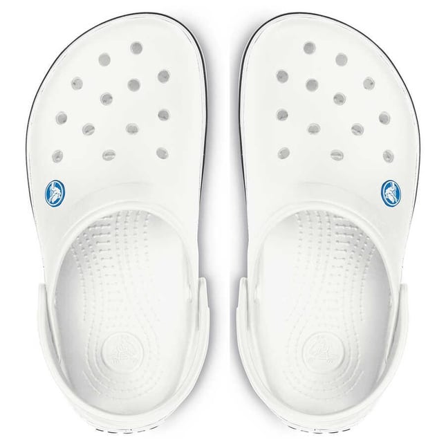 Crocs UNISEX Renkli Logo Detaylı Günlük Beyaz Terlik 11016-100