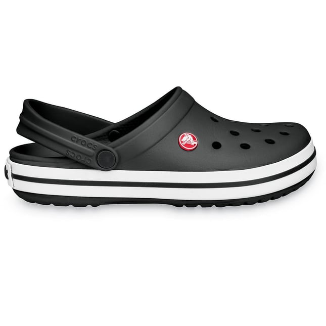 Crocs UNISEX Renkli Logo Detaylı Günlük Siyah Terlik 11016-001
