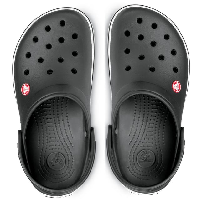 Crocs UNISEX Renkli Logo Detaylı Günlük Siyah Terlik 11016-001