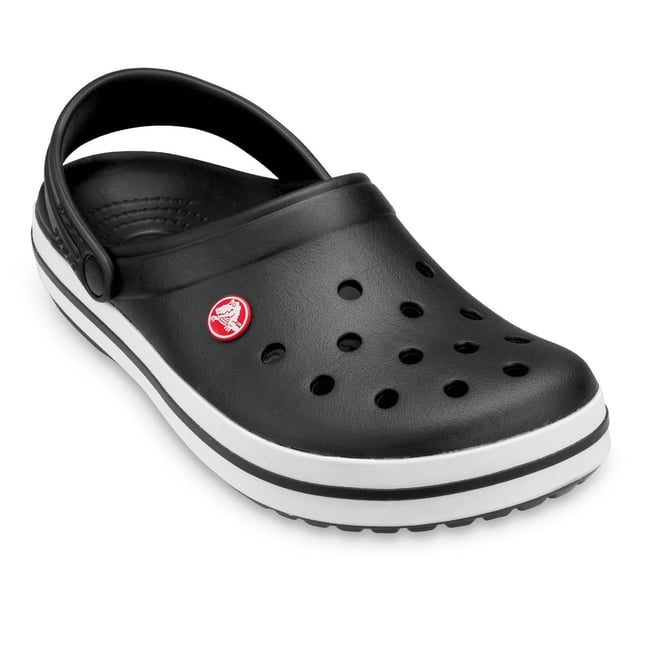 Crocs UNISEX Renkli Logo Detaylı Günlük Siyah Terlik 11016-001
