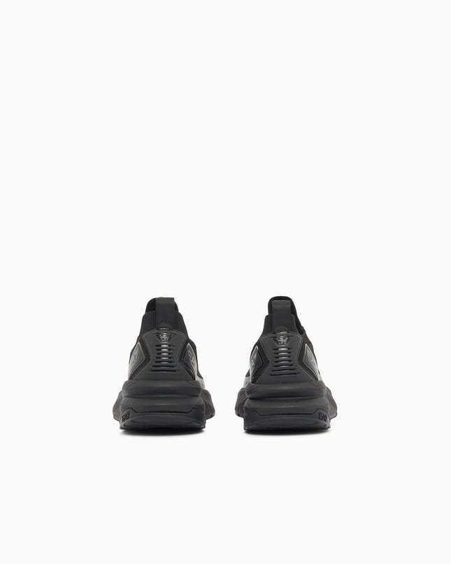 Ea7 Erkek Bağcıklı Rahat Taban Logo Detaylı Deri Günlük Siyah1 Sneaker 7X000343 AF18639-MC513