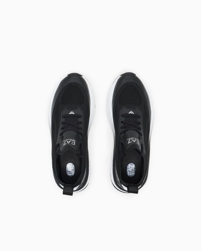 Ea7 Erkek Bağcıklı Rahat Taban Logo Detaylı Deri Günlük Siyah Sneaker 7X000343 AF18639-MC032