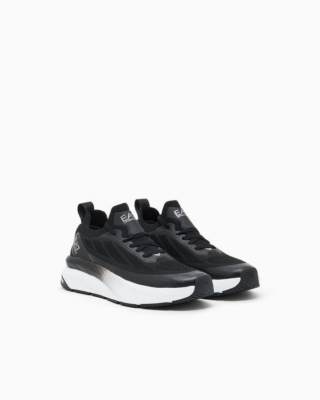 Ea7 Erkek Bağcıklı Rahat Taban Logo Detaylı Deri Günlük Siyah Sneaker 7X000343 AF18639-MC032