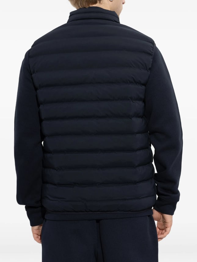 Ea7 Erkek Pamuklu Regular Fit Kapitoneli Kapüşonlu Fermuarlı Lacivert Yelek 7M002381 AF15953-UB102