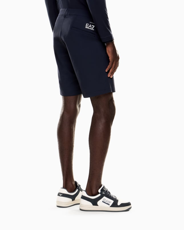 Ea7 Erkek Slim Fit Teknik Kumaşlı Lacivert Şort 7M000194 AF14589-UB102