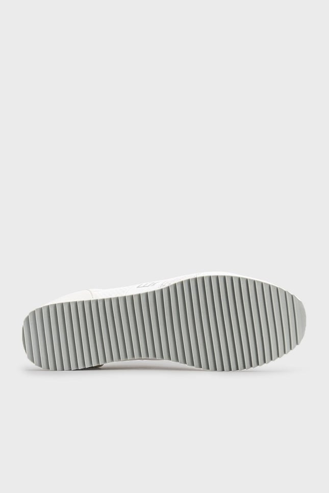 Ea7 Unısex Fileli Şerit Logolu Bağıcıklı Beyaz Sneaker X8X027 XK050-00175
