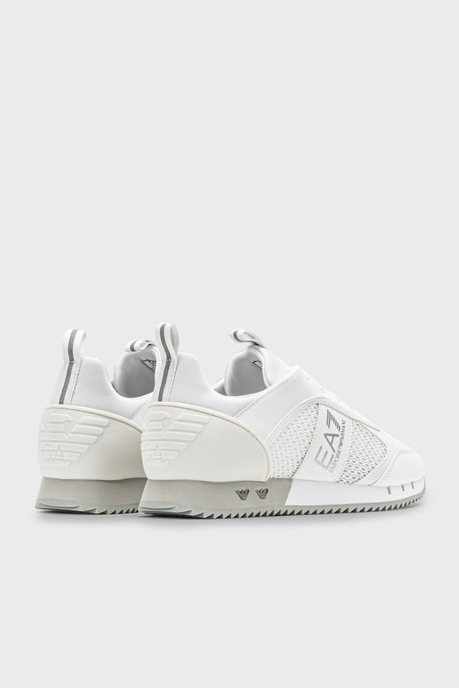 Ea7 Unısex Fileli Şerit Logolu Bağıcıklı Beyaz Sneaker X8X027 XK050-00175