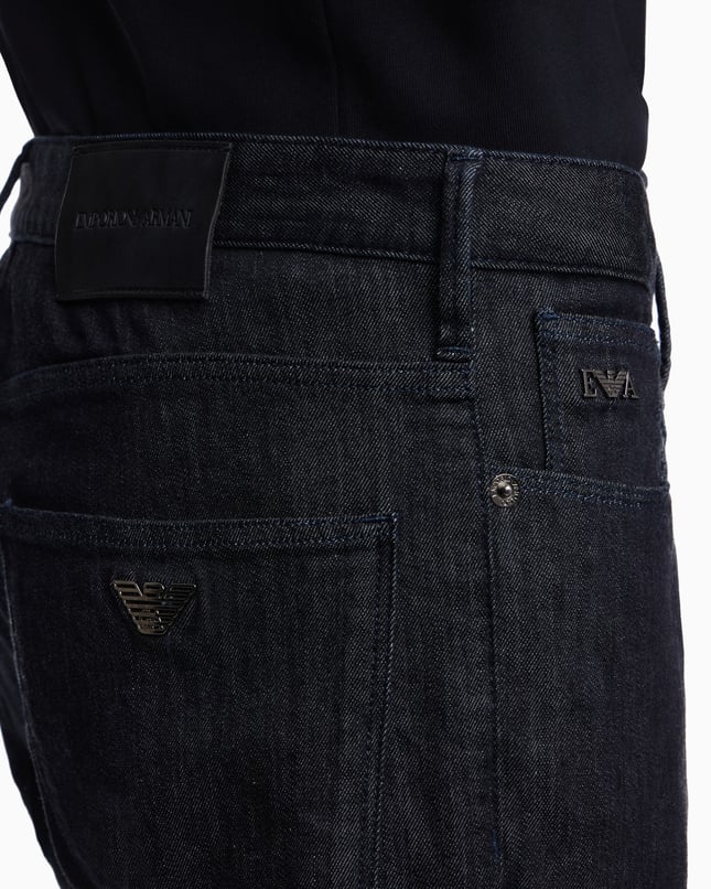 Emporıo Armani Erkek Dokuma Kumaş  Normal Bel  Düz Model Lacivert Jeans EM000121 AF22814-MB001